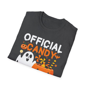 Official Candy Tester Halloween T-Shirt — Ghost & Jack-o'-Lantern Kids Tee