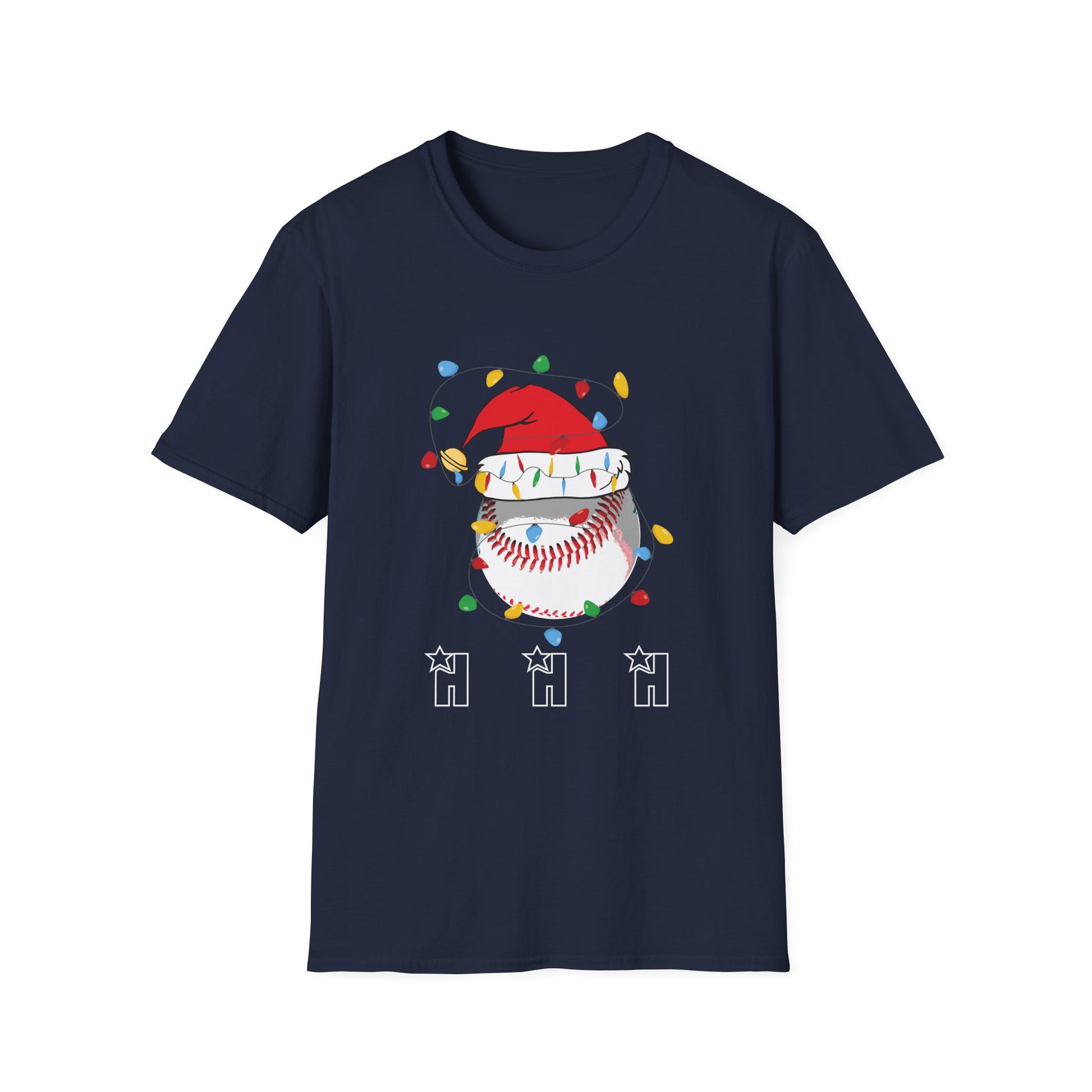 Christmas Ho Ho Ho Baseball Christmas Unisex T-Shirt