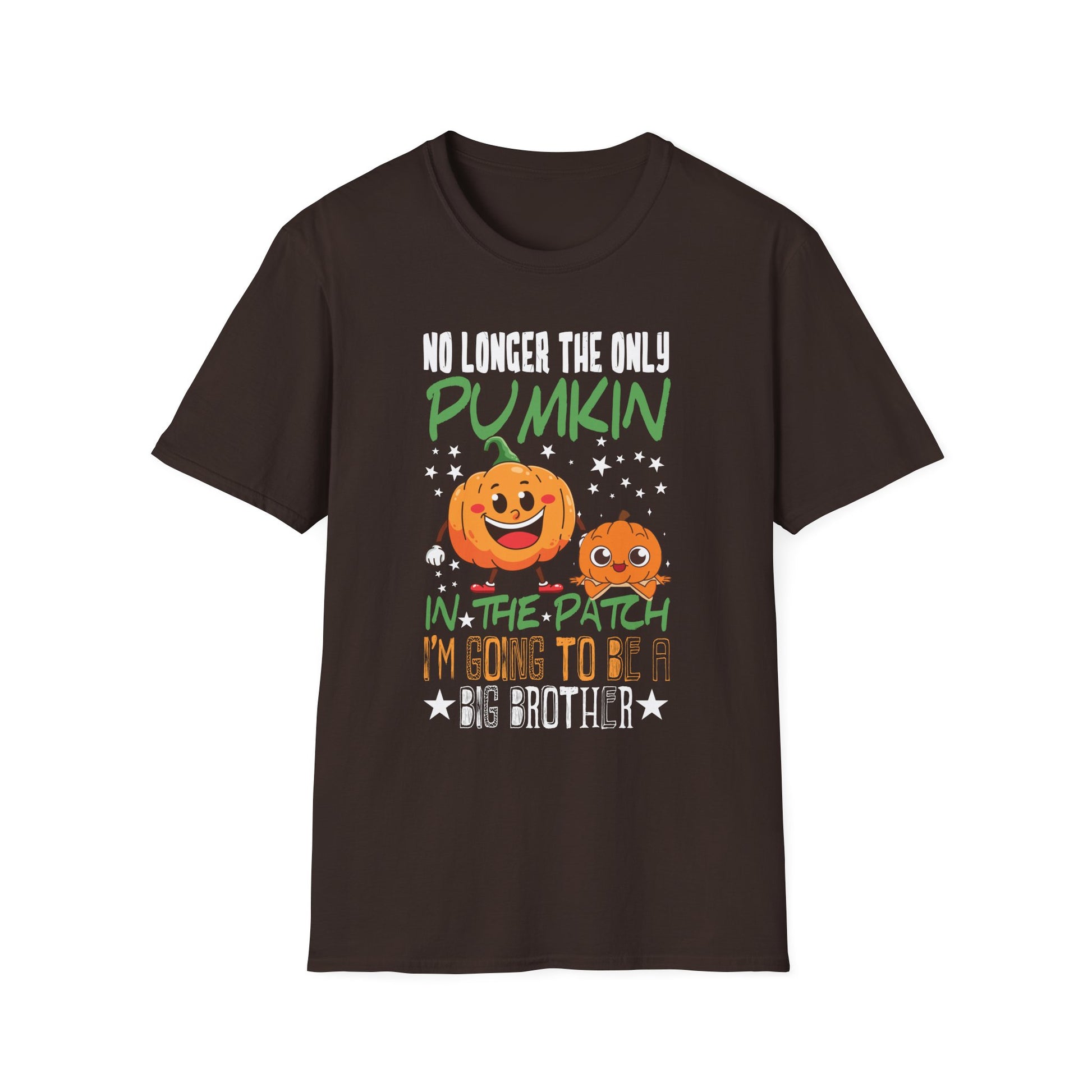 Pumpkin Patch Big Brother T-Shirt — 'No Longer the Only Pumpkin in the Patch' Fall Pregnancy Announcement Tee