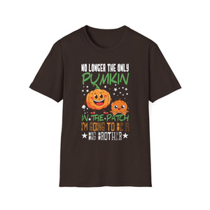 Pumpkin Patch Big Brother T-Shirt — 'No Longer the Only Pumpkin in the Patch' Fall Pregnancy Announcement Tee