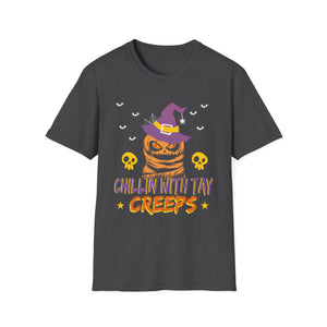 Halloween 2025 Ghost Trick or Treat Outfit Halloween Party  Unisex Softstyle T-Shirt
