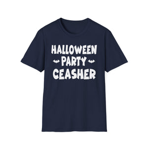 Halloween Party Ceasher T-Shirt — Funny Spooky Halloween Tee with Bats