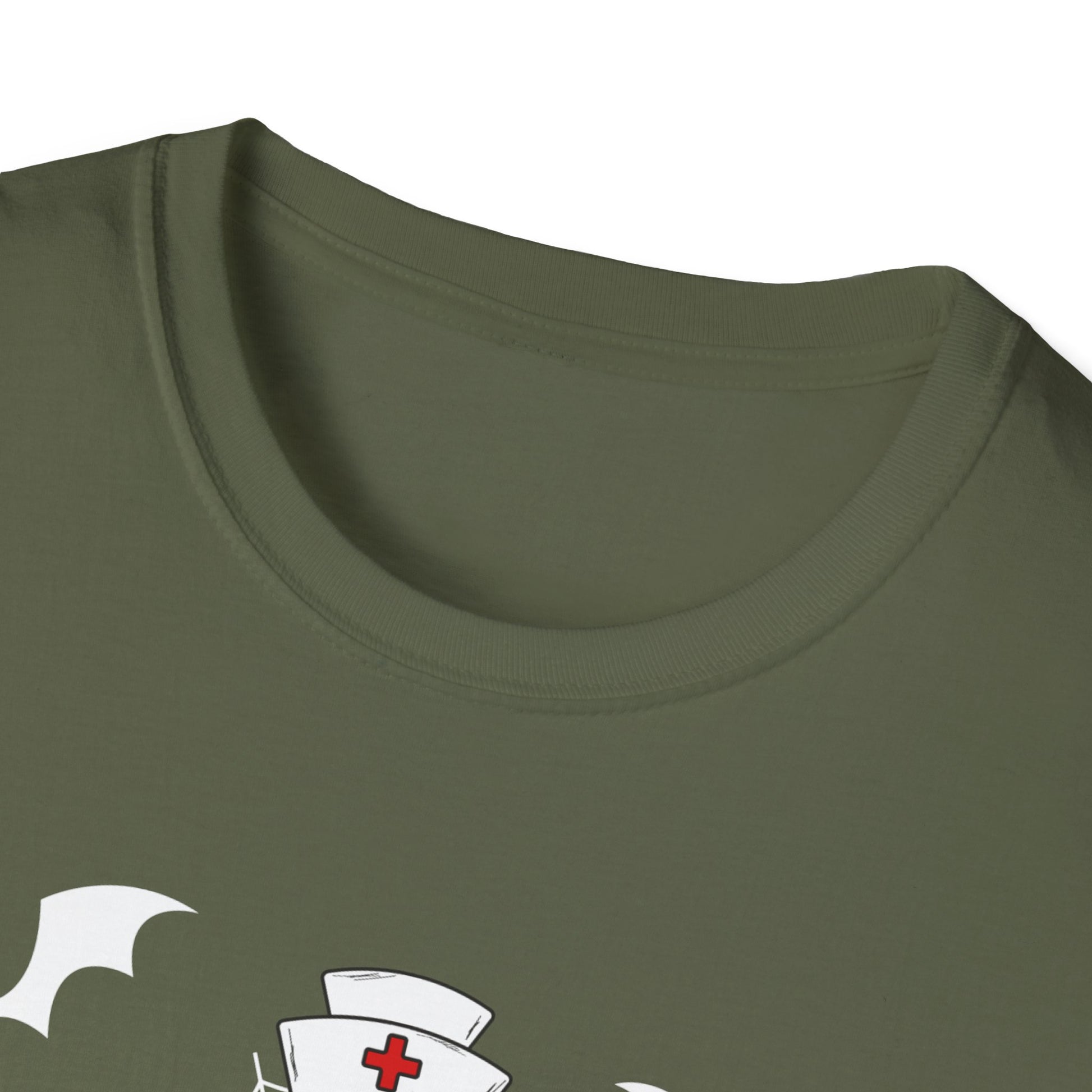 Cute Halloween Nurse Nursing Zombie Halloween Pattern TeeUnisex Softstyle T-Shirt