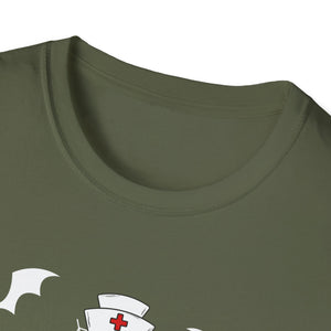 Cute Halloween Nurse Nursing Zombie Halloween Pattern TeeUnisex Softstyle T-Shirt