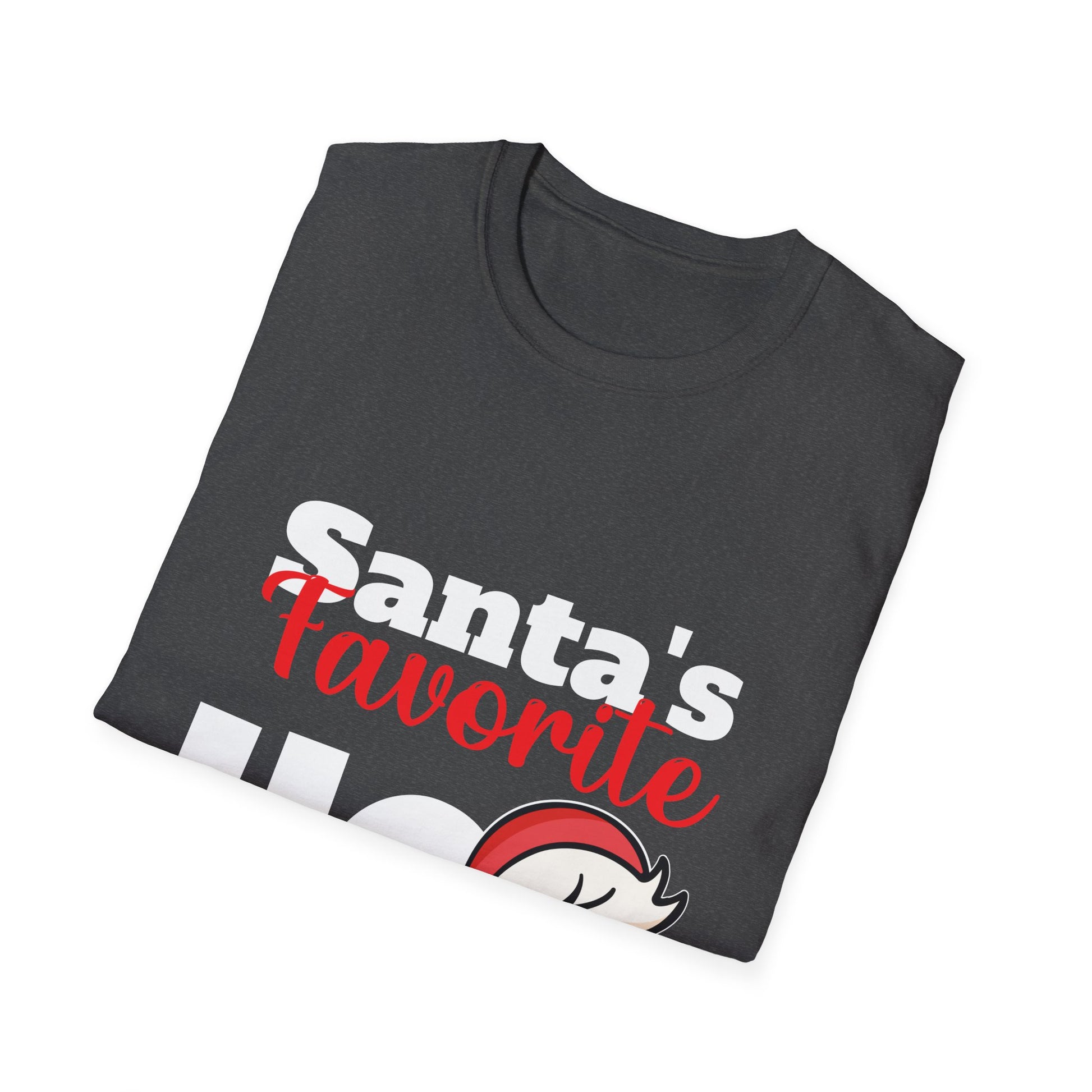 Santa's Favorite Ho Ho Ho T-Shirt — Funny Christmas Tee with Cool Santa Graphic