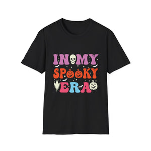 Halloween In My Spooky Era Halloween Ghost Groovy Halloween T-Shirt Unisex Softstyle T-Shirt