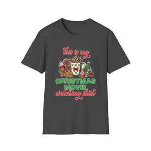 Tapir Christmas Tree Christmas Animal Gifts T-Shirt-productor-mockupUnisex Softstyle T-Shirt