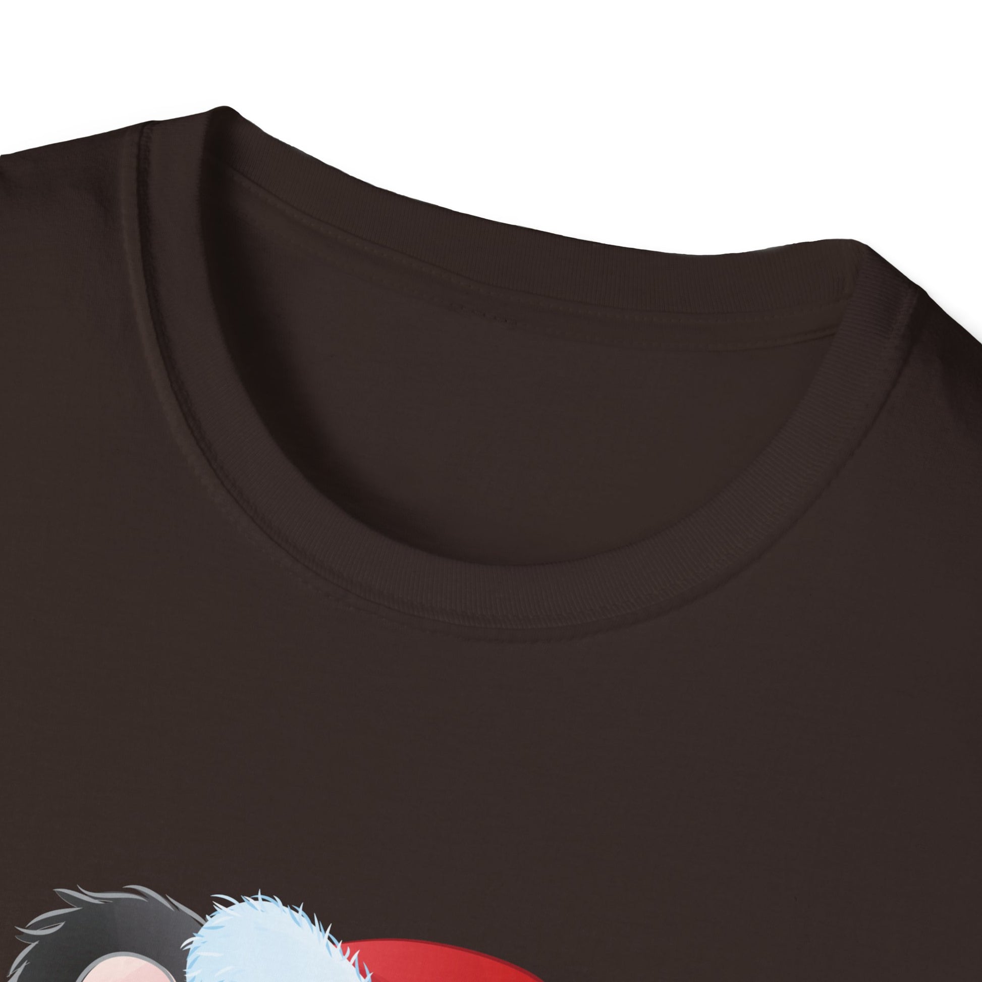 Christmas Panda Tee — Cute Panda in Santa Hat with Holiday Lights