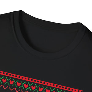 Rocking Around The Christmas Tree Rock Music Christmas T-Shirt-productor-mockup
