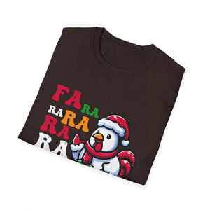 Christmas Chicken Caroling Ugly Christmas Knitted Cardigan Unisex T-Shirt