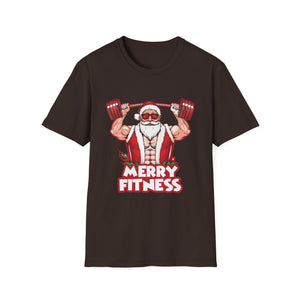 Christmas Gym Workout Ugly Christmas Merry Fitness Unisex T-Shirt