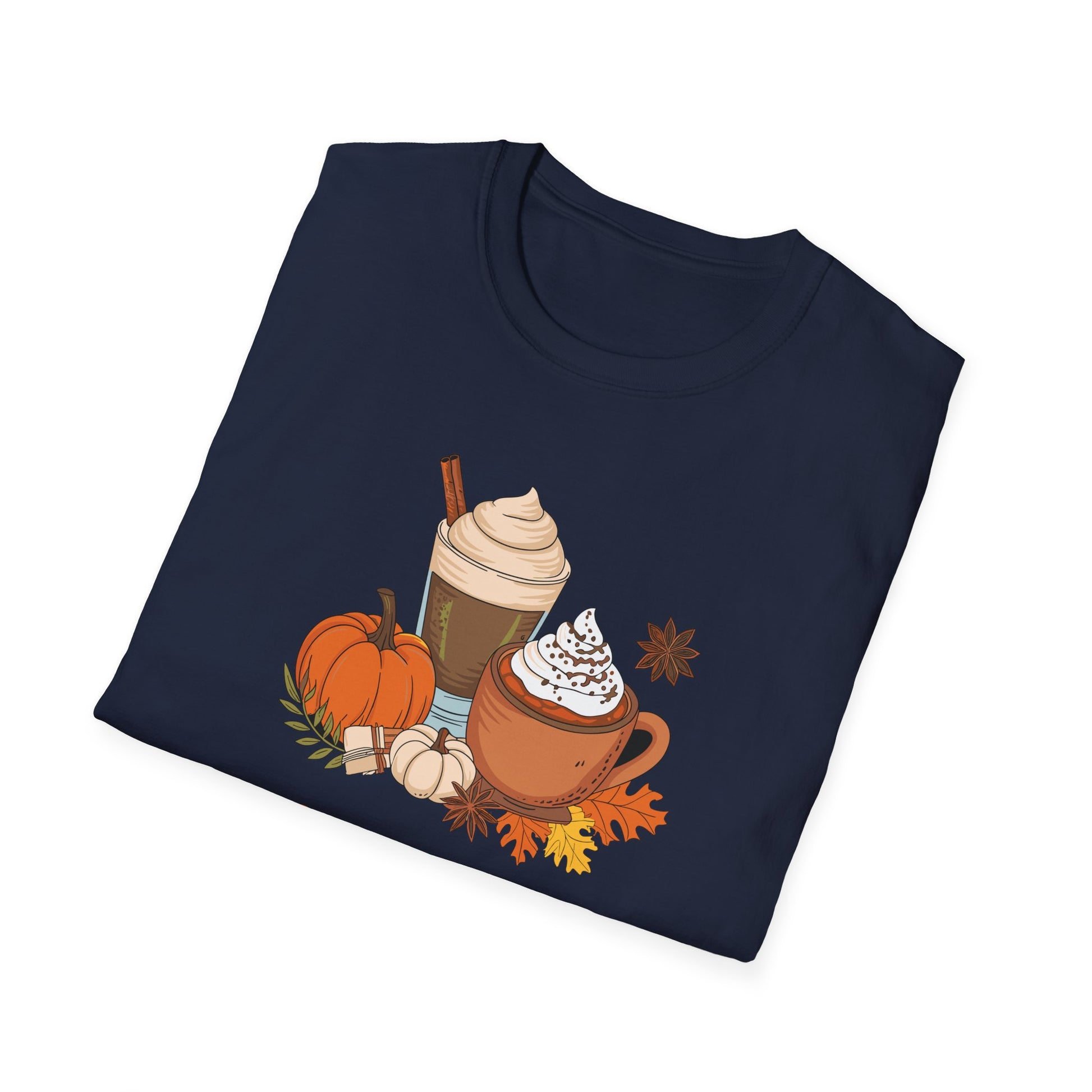 Cousin Crew Fall Tee — Pumpkin Spice Coffee Autumn Graphic T-Shirt