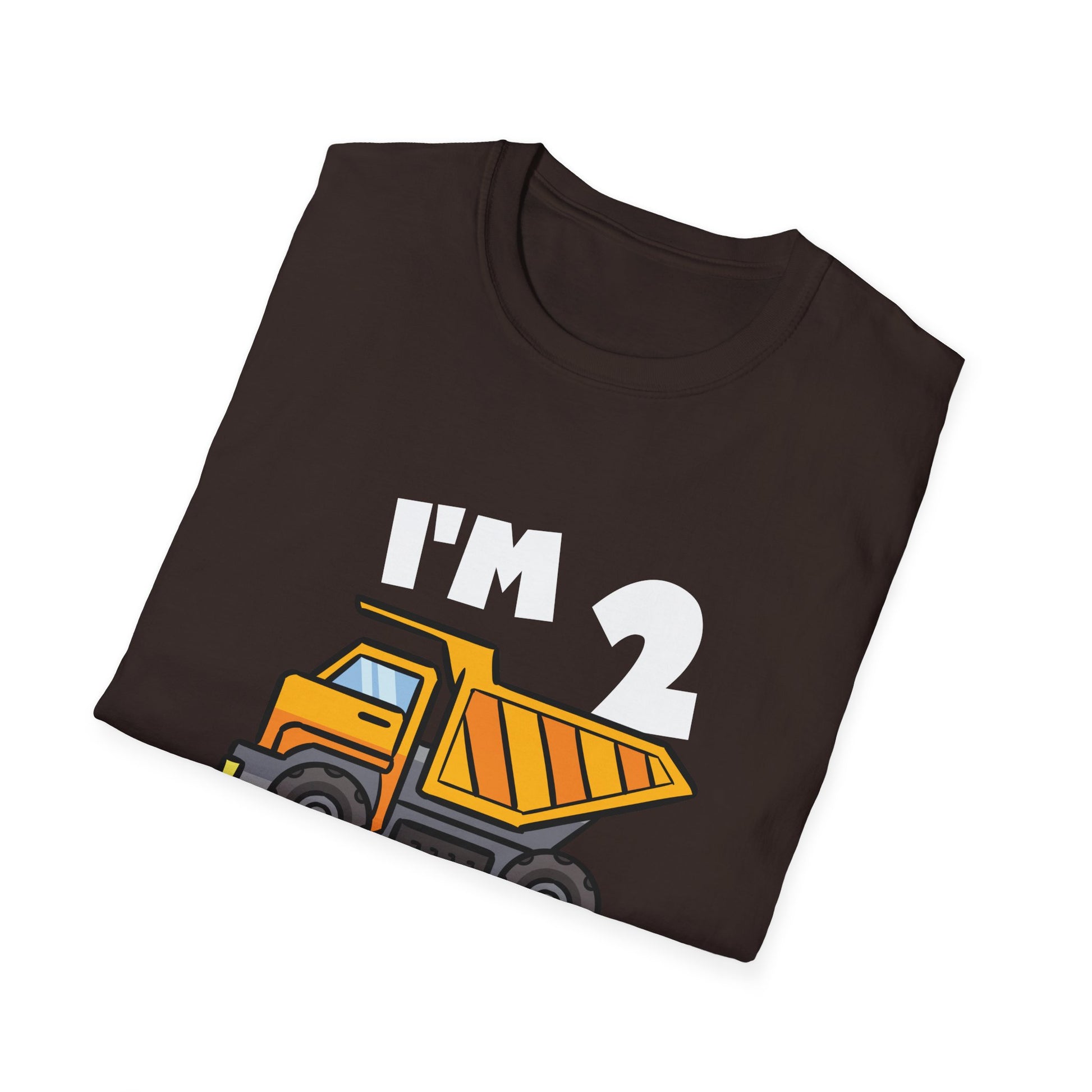 2nd Birthday Dump Truck T-Shirt — "I'm 2 & Digging It" Toddler Tee