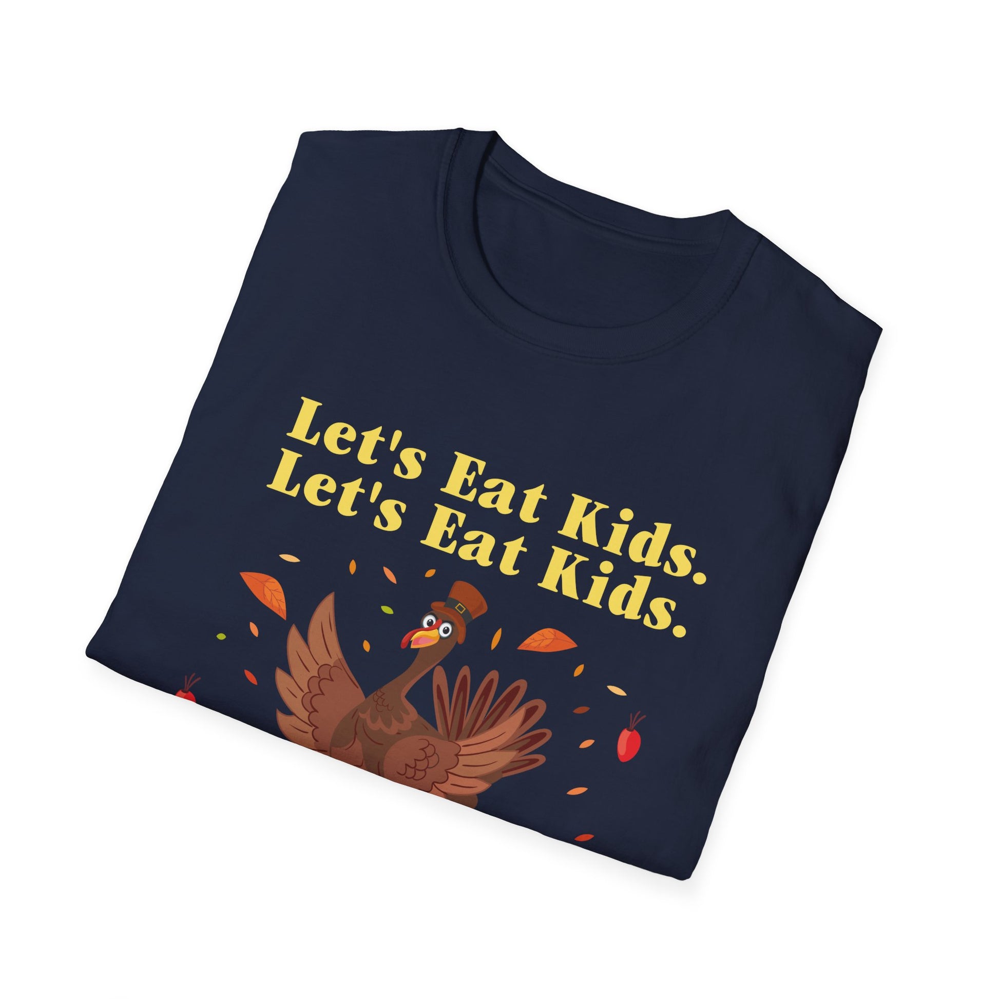 Punctuation Saves Lives T-Shirt — "Let's Eat Kids. Let's Eat Kids." Funny Grammar Thanksgiving Tee