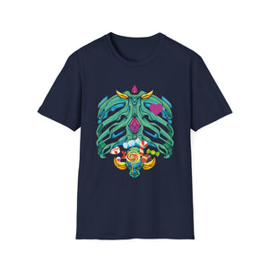 Halloween Costume Candy Xray Skeleton Halloween XRay Tech Tee Unisex Softstyle T-Shirt