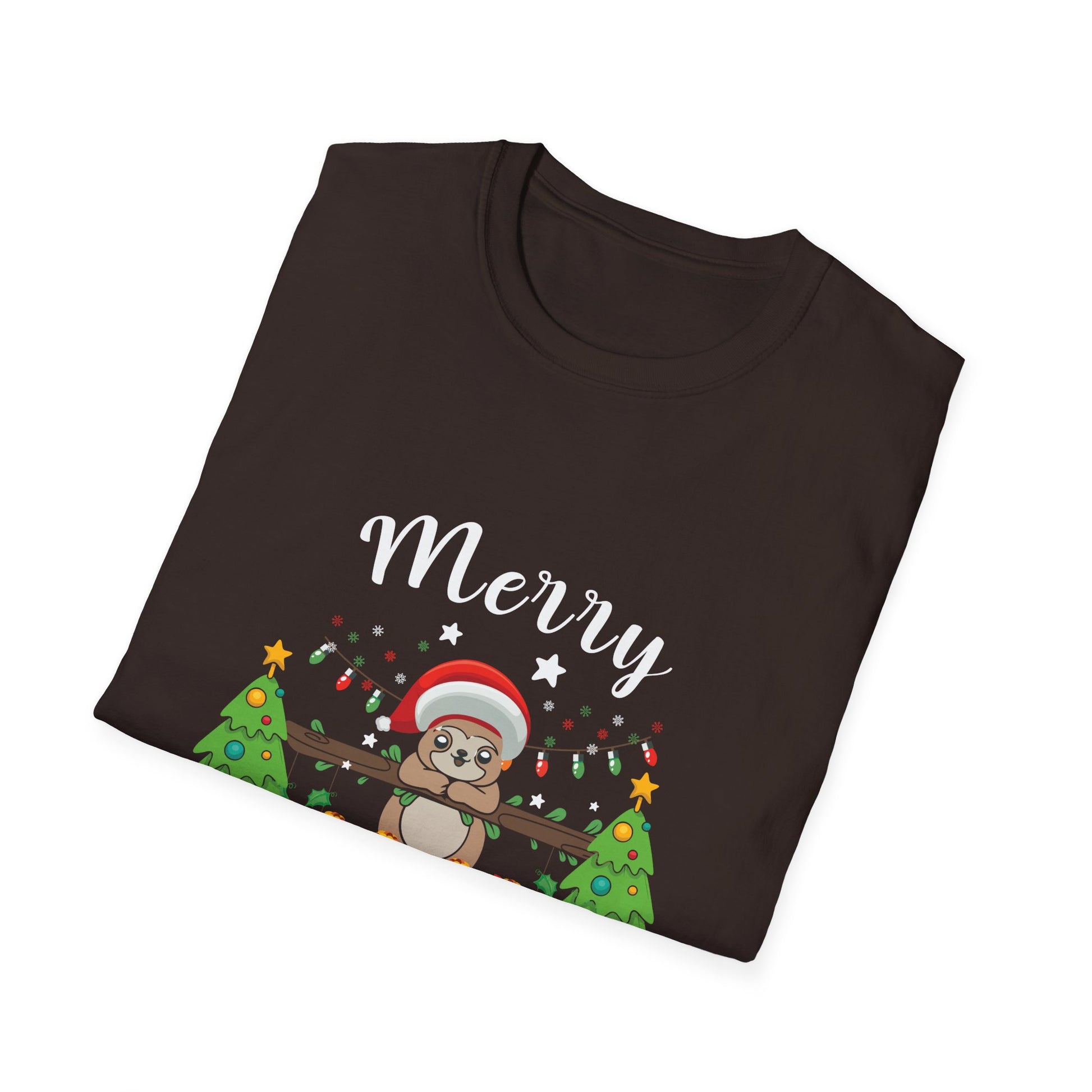 Christmas Sloth T-Shirt — Merry Christmas Cute Holiday Tee