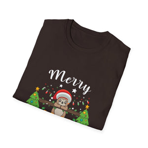 Christmas Sloth T-Shirt — Merry Christmas Cute Holiday Tee