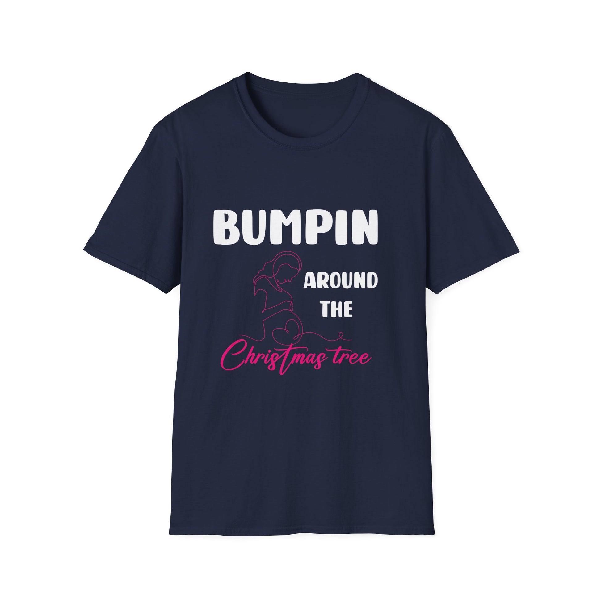 Bumping Around the Christmas Tree Christmas Pregnancy Unisex T-Shirt