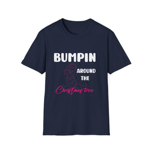 Bumping Around the Christmas Tree Christmas Pregnancy Unisex T-Shirt