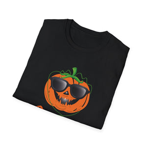 Gaming Pumpkin T-Shirt — Cool Jack-O'-Lantern with Controllers (Halloween Gamer Tee)