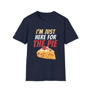 I_m Just Here For The Pie Christmas Pumpkin Funny Turkey Day T-Shirt