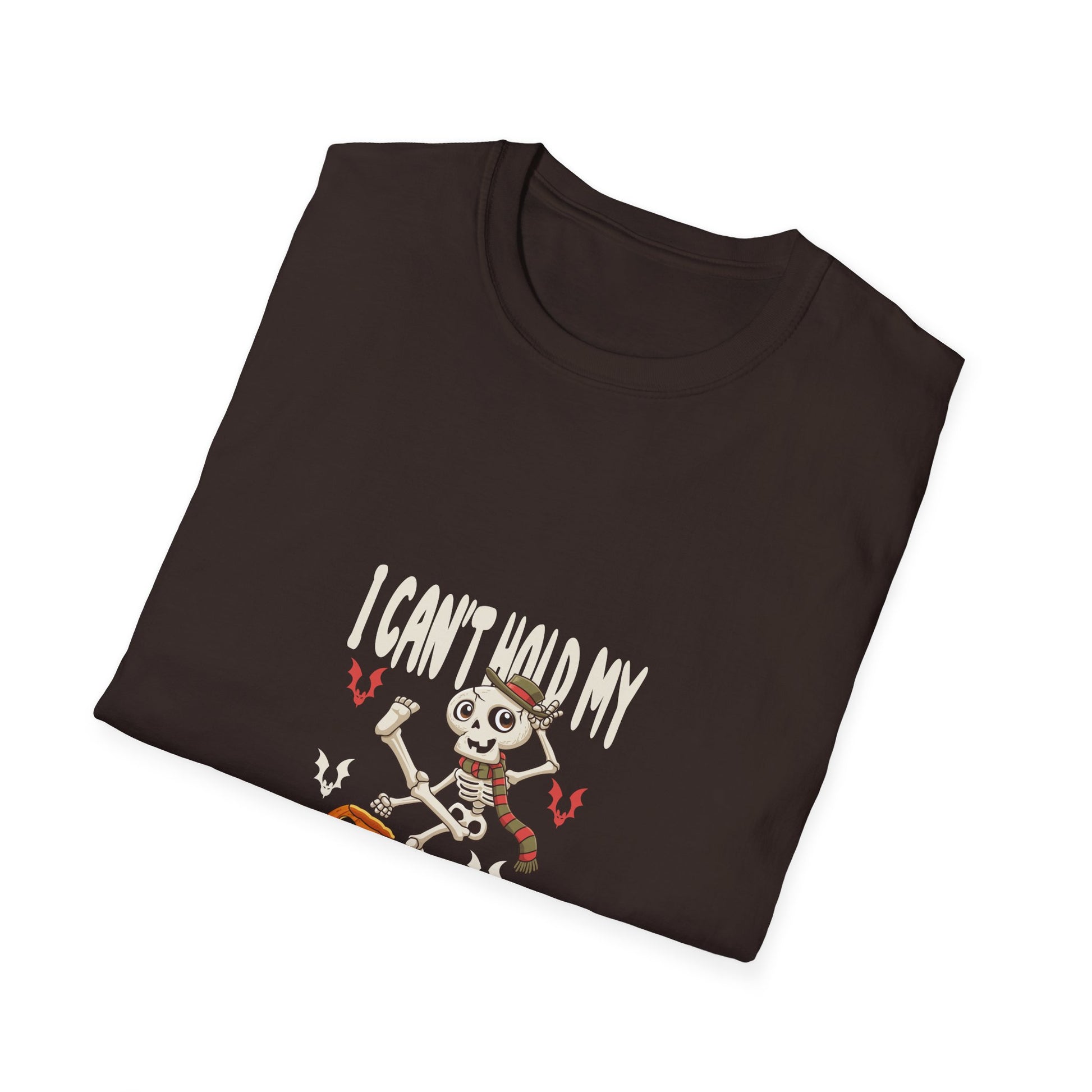 I Can't Hold My Liquor Halloween T-Shirt — Dancing Skeleton Pumpkin Party Tee