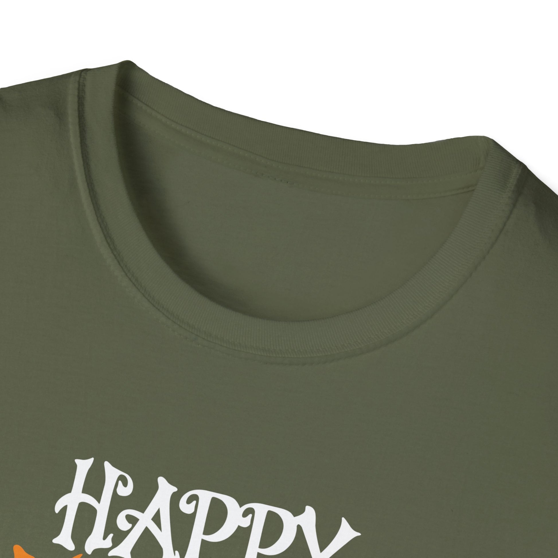 Halloween Birthday T-Shirt – “Happy Halloween And Yes It’s My Birthday” Pumpkin & Witch Tee