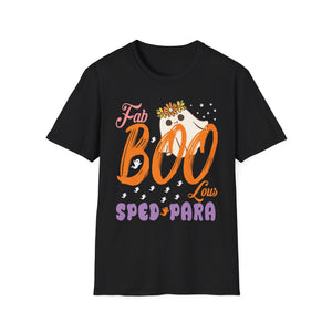 Fab BOO-lous Sped Para T-Shirt — Halloween Ghost Special Education Teacher Tee