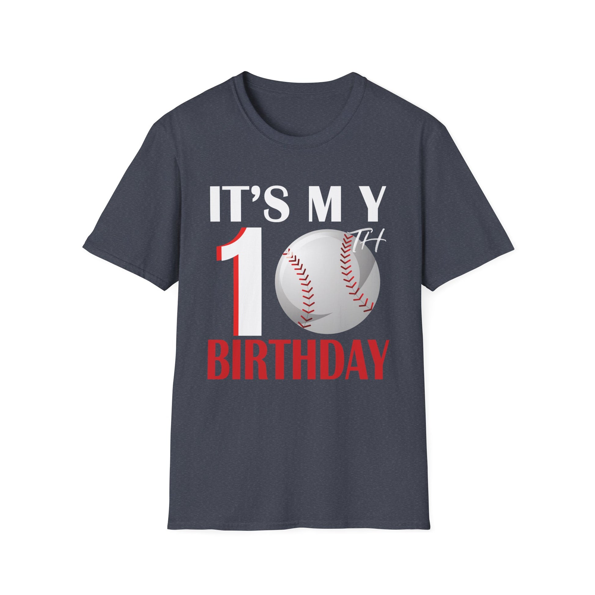 It's My 10th Birthday Baseball Player 10 Years Old Boys Birthday Unisex Shirt