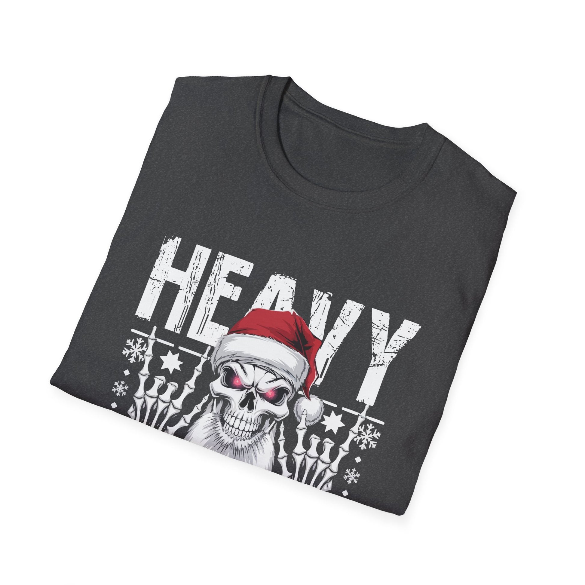 Heavy Christmas Skull Santa T-Shirt