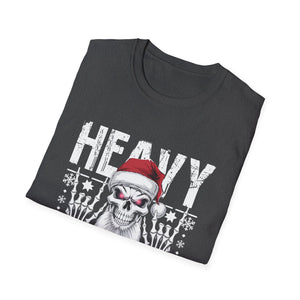Heavy Christmas Skull Santa T-Shirt