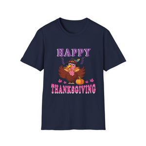 Female Turkey Happy Thanksgiving  Unisex T-Shirt