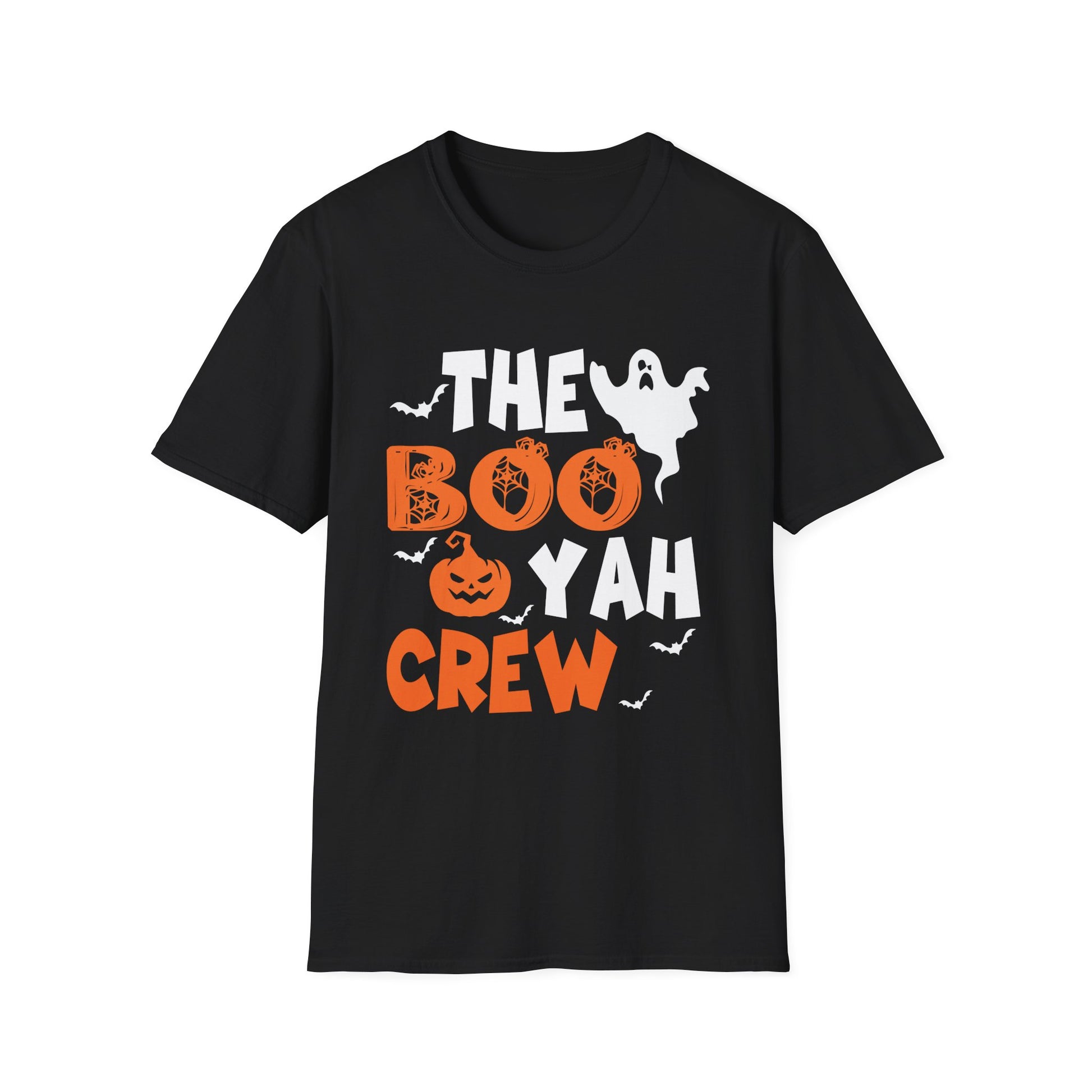 The Boo Yah Crew Halloween T-Shirt — Funny Ghost & Jack-O'-Lantern Party Tee