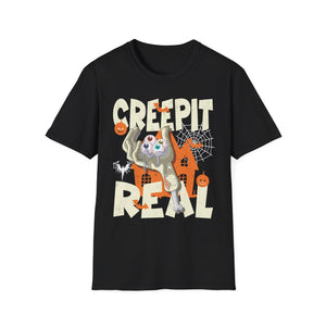 Chilling With My Creeps Halloween- Dancing Ghost Halloween Tee