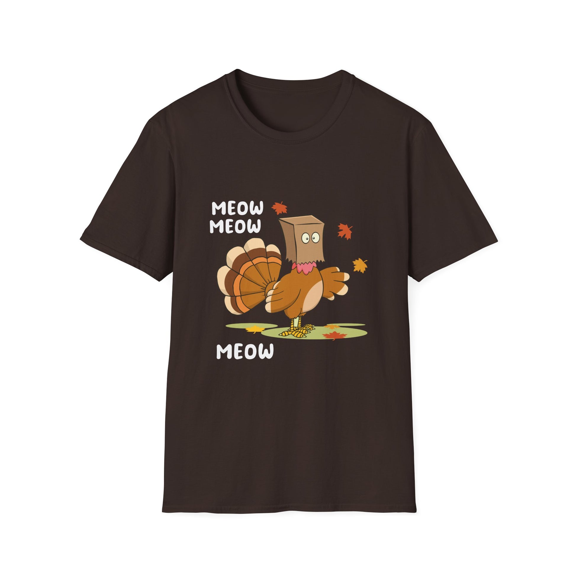 Thanksgiving Cat Turkey Tee - Unisex Softstyle T-Shirt