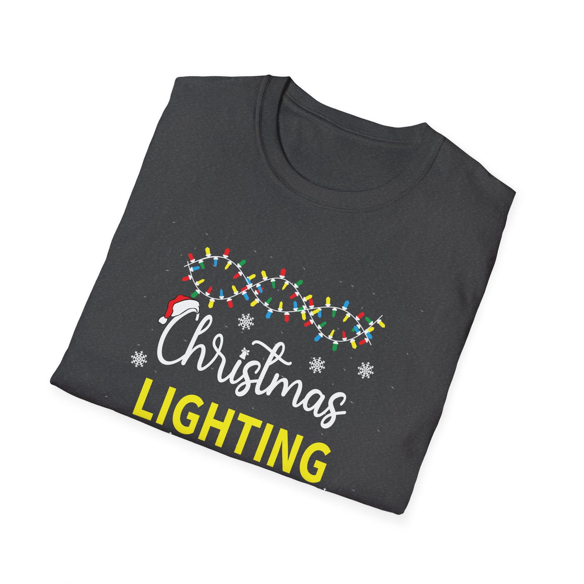 Christmas Lighting Engineer T‑Shirt — Funny Holiday Lights Electrician Tee