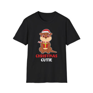 Beaver Christmas Cutie Beaver Christmas T-Shirt Unisex T-Shirt