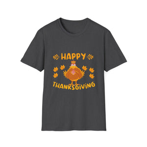 Thanksgiving Turkey T-Shirt — Happy Thanksgiving Cute Fall Tee  Unisex T-Shirt