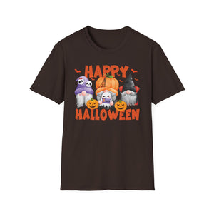 Happy Halloween Puppies T-Shirt — Cute Dogs in Pumpkin & Ghost Costumes