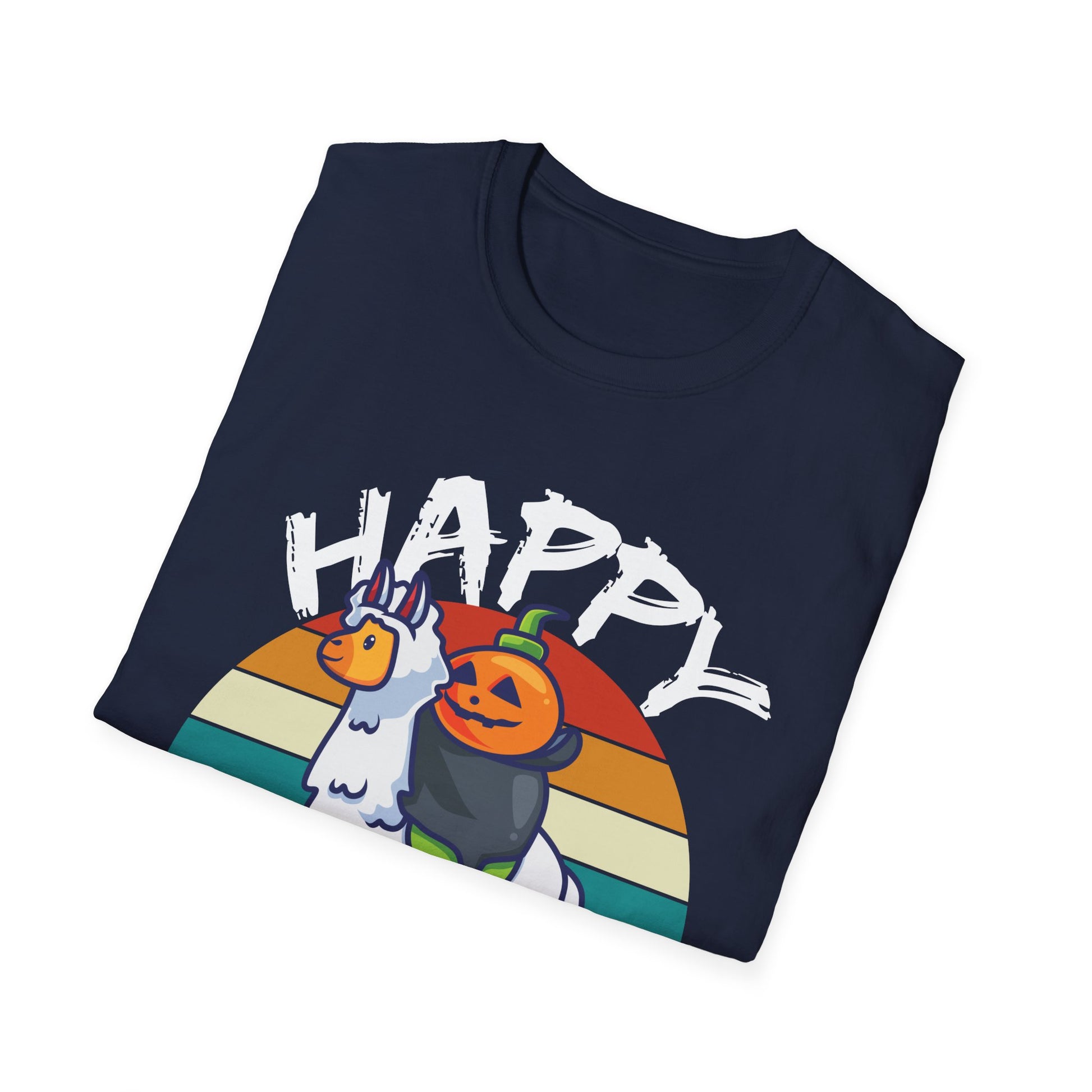 Happy Llamaween T-Shirt — Cute Halloween Llama Pumpkin Graphic Tee