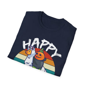 Happy Llamaween T-Shirt — Cute Halloween Llama Pumpkin Graphic Tee