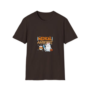 Medical Assistant Halloween T-Shirt — Cute Ghost Nurse & Syringe Costume Tee