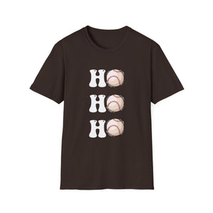 Christmas Ho Ho Ho Baseball Christmas Unisex T-Shirt