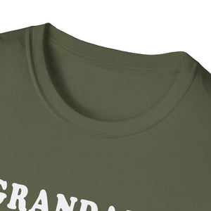 Grandad of the Patch Halloween T‑Shirt — Pumpkin Witch Hat & Spiderwebs Costume Tee