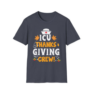Thanksgiving Nurse Crew Tee for Healthcare Workers  Unisex T-Shirt