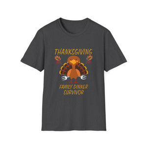 Thanksgiving Family Dinner Survivor  Unisex T-Shirt
