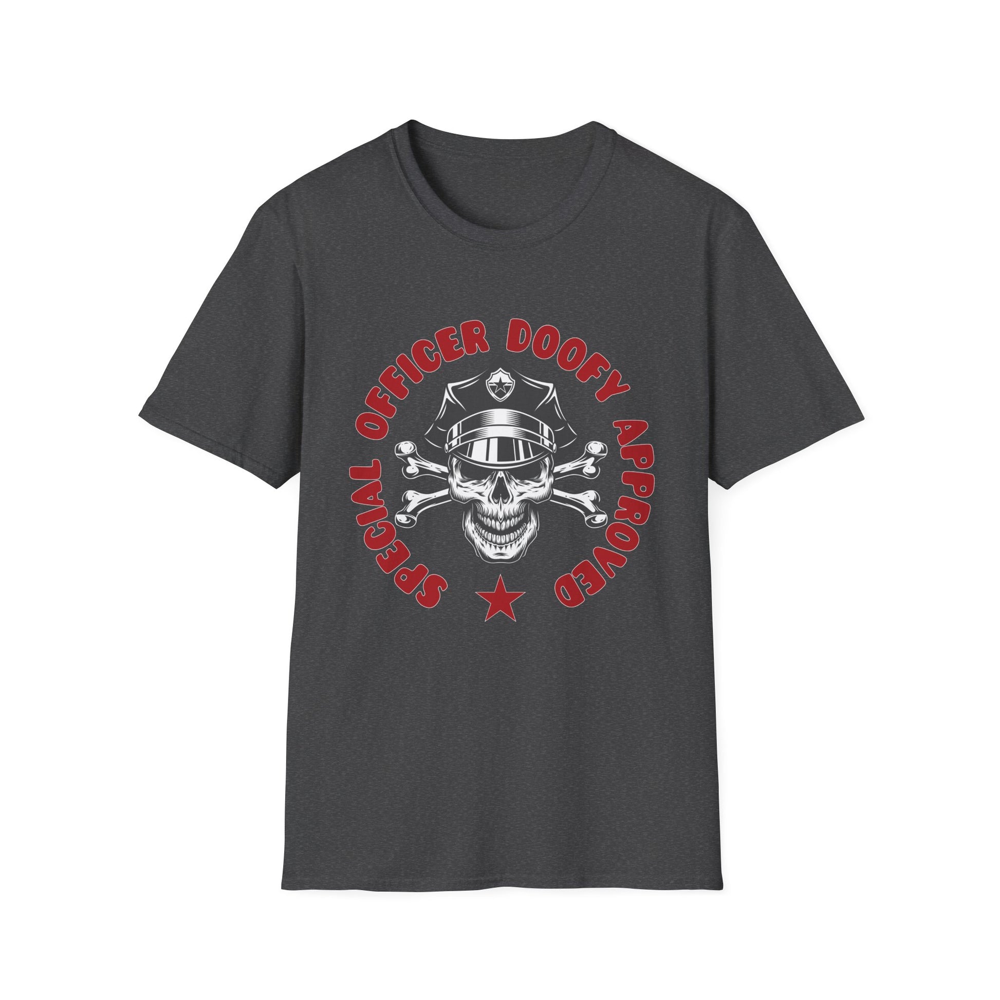 Officer Doofy Approved Skull T-Shirt — Police Humor Graphic Tee