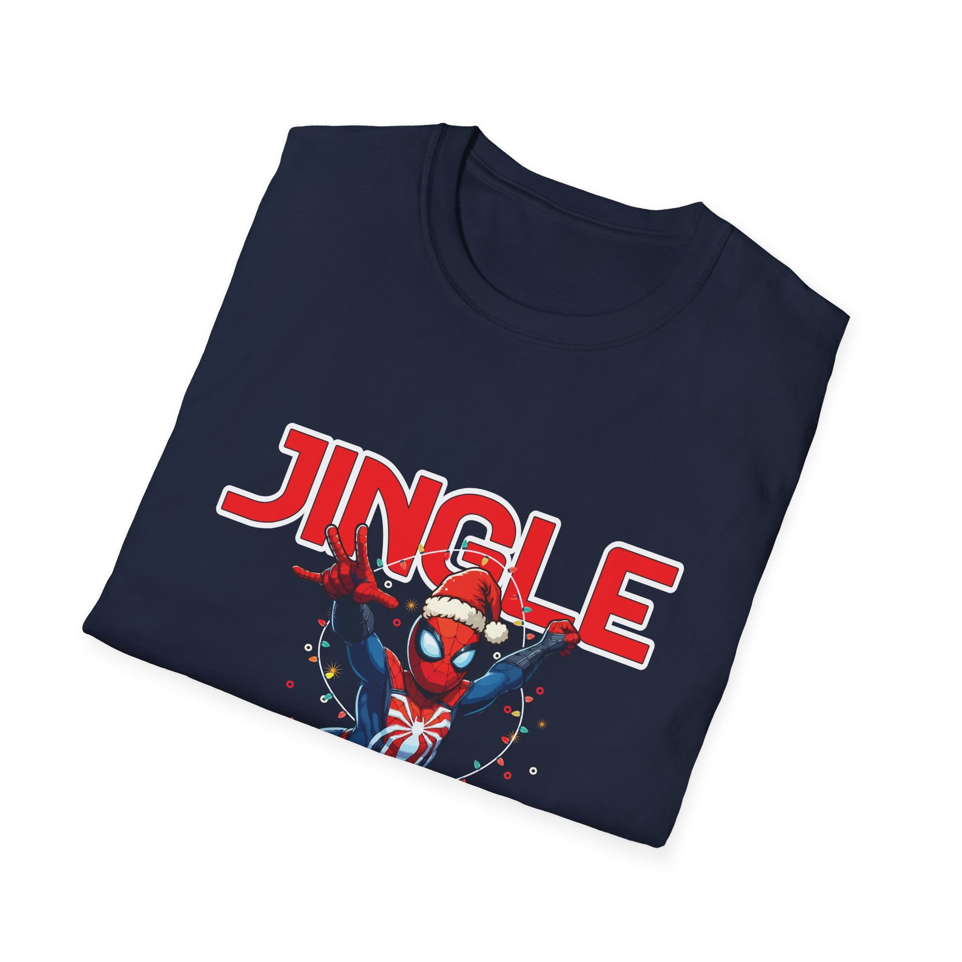 Christmas Spider-Hero T-Shirt — "Jingle All the Way" Holiday Tee