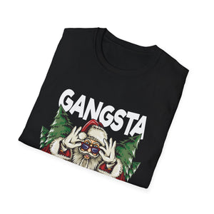 Gangsta Wrapper Christmas T‑Shirt — Funny Santa Holiday Tee