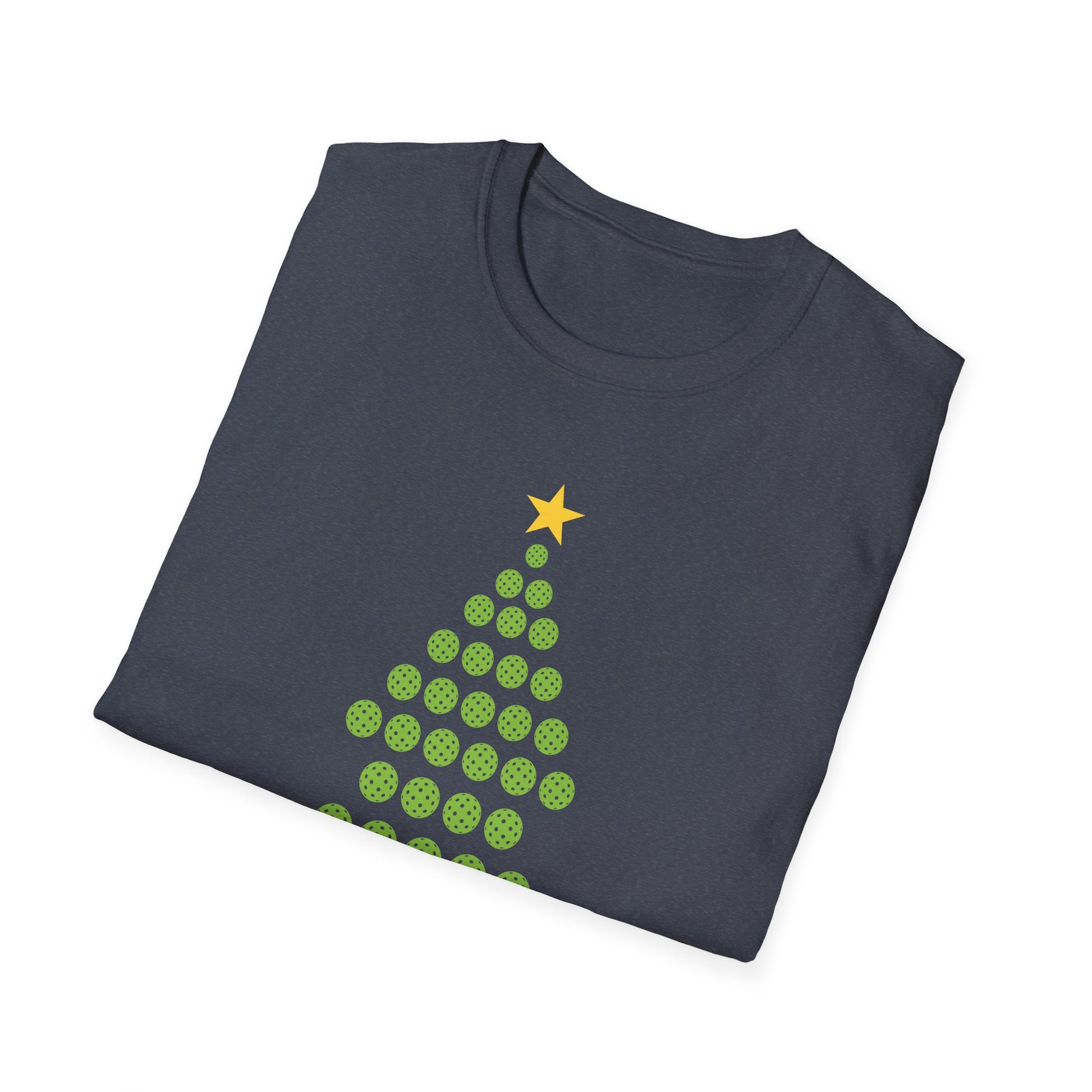 Christmas Pickleball Design_ Christmas Tree Unisex T-Shirt